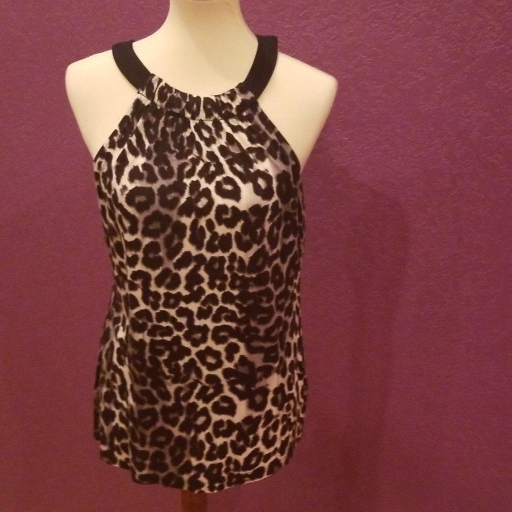 A.n.a animal print sleeveless top